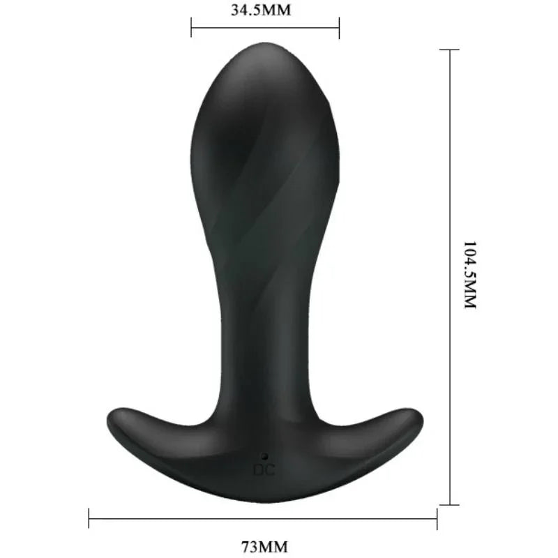 PRETTY LOVE - VIBRADOR ANAL NEGRO - Nuvica