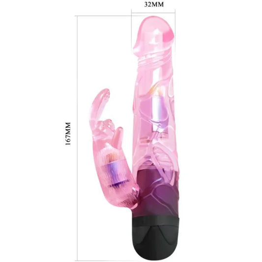 BAILE - GIVE YOU LOVER VIBRADOR CON RABBIT ROSA - Nuvica