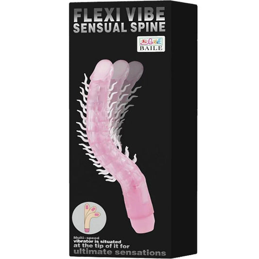 BAILE - FLEXI VIBE SENSUAL SPINE BENDABLE VIBRATING DILDO LILA 23.5 CM - Nuvica