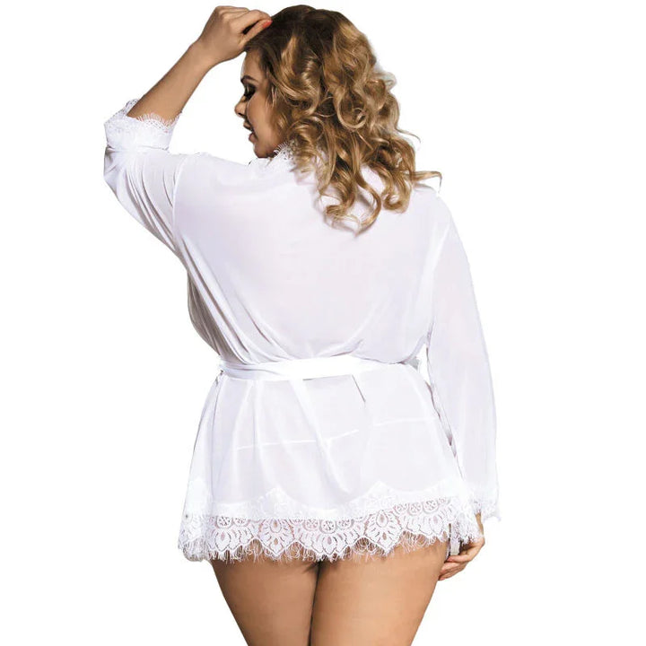 SUBBLIME - BABYDOLL BLANCO CON FRANJATALLA GRANDE - Nuvica