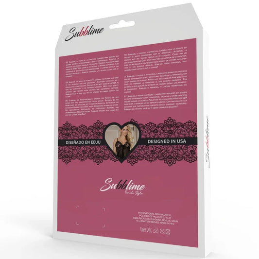 SUBBLIME - CORSET Y CINTURON NEGRO S/M - Nuvica