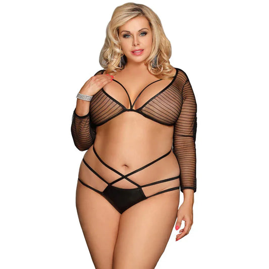 SUBBLIME - SET TOP Y PANTIES TIRAS TALLA GRANDE - Nuvica