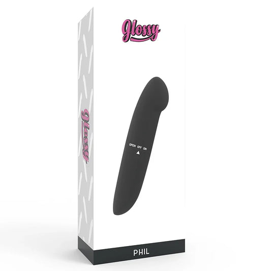 GLOSSY - PHIL VIBRADOR NEGRO - Nuvica