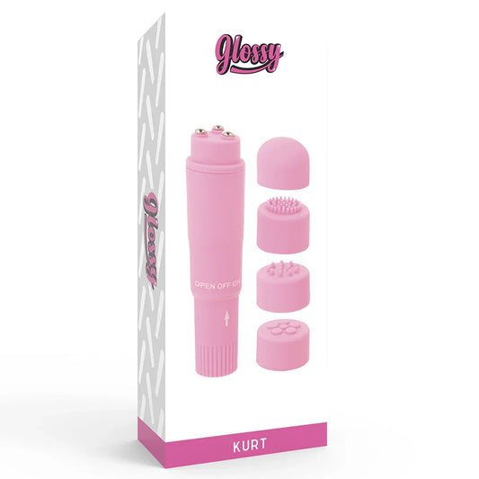 GLOSSY - POCKET KURT MASAJEADOR ROSA - Nuvica