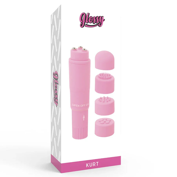GLOSSY - POCKET KURT MASAJEADOR ROSA - Nuvica