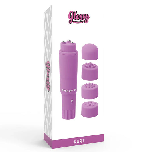 GLOSSY - POCKET KURT MASAJEADOR LILA - Nuvica
