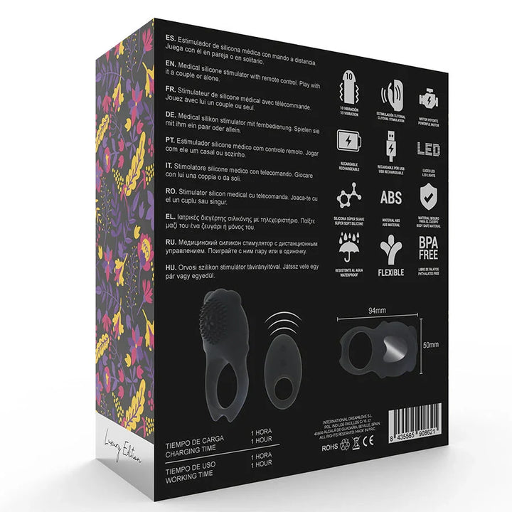 MIA - COLOSSEO ANILLO CONTROL REMOTO NEGRO - Nuvica