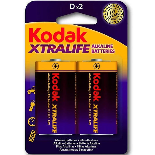 KODAK - XTRALIFE PILAS ALCALINAS D LR20 1.5V - Nuvica