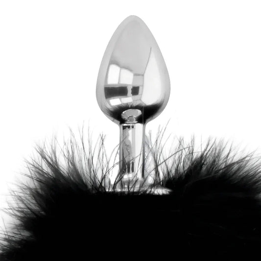 DARKNESS - EXTRA BUTTPLUG ANAL CON COLA NEGRO 7 CM - Nuvica