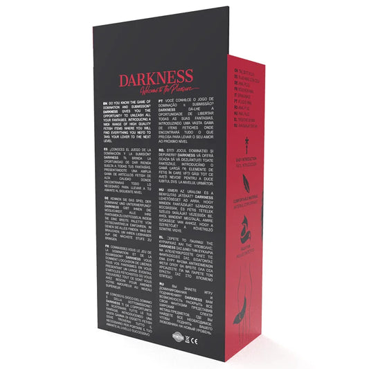 DARKNESS - PLUG ANAL SILVER 8 CM CON COLA NEGRO - Nuvica