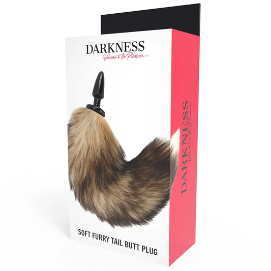 DARKNESS - COLA NATURAL CON PLUG ANAL SILICONA 10 CM - Nuvica