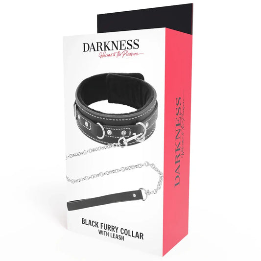 DARKNESS - COLLAR LEATHER CON CORREA ALTA CALIDAD - Nuvica