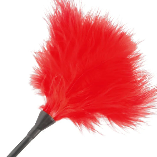 DARKNESS - PLUMA ESTIMULADORA ROJO 42CM - Nuvica