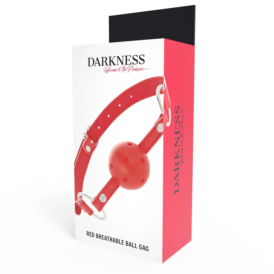 DARKNESS - MORDAZA TRANSPIRABLE ROJO - Nuvica