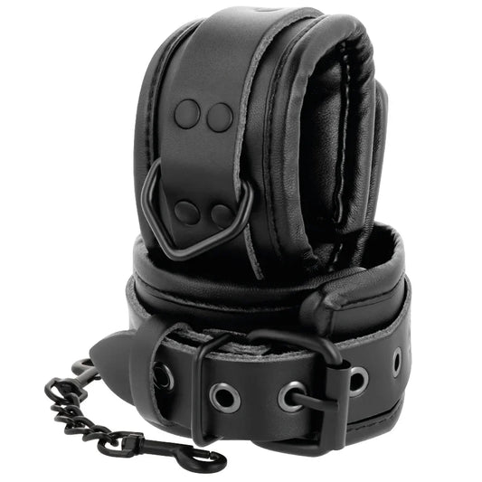 DARKNESS - ESPOSAS AJUSTABLES TOBILLOS LEATHER NEGRO - Nuvica