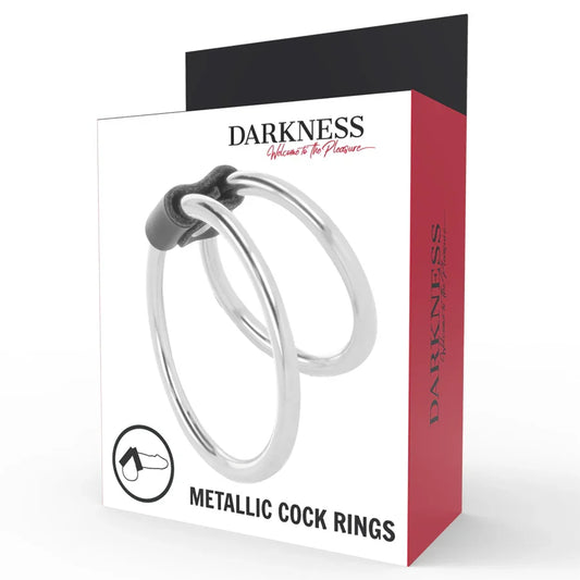 DARKNESS - ANILLA METAL DOBLE PARA EL PENE - Nuvica