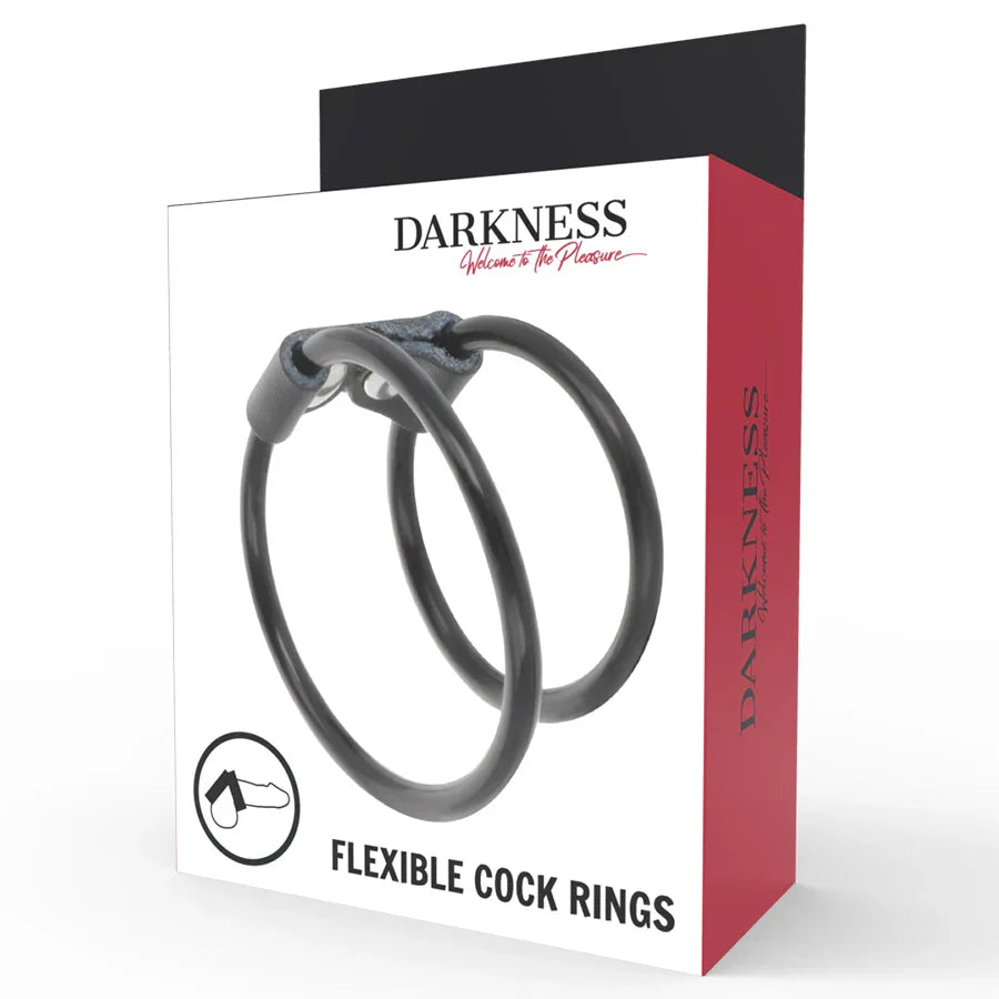 DARKNESS - ANILLA FLEXIBLE DOBLE PARA EL PENE - Nuvica