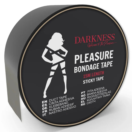 DARKNESS - CINTA PARA BONDAGE NEGRO ADHESIVA 15M - Nuvica