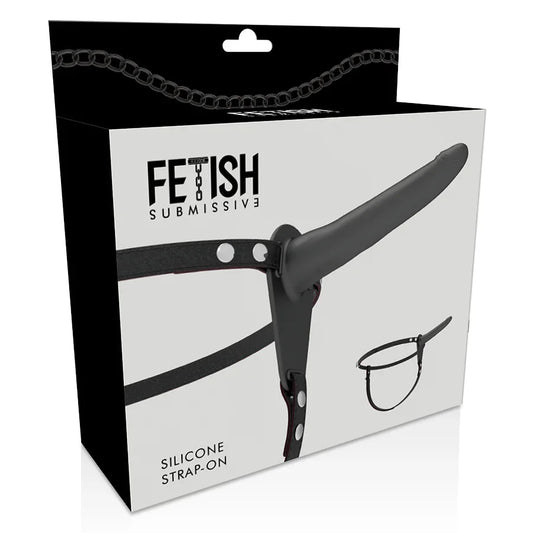 FETISH SUBMISSIVE HARNESS - SILICONA NEGRO 15 CM - Nuvica
