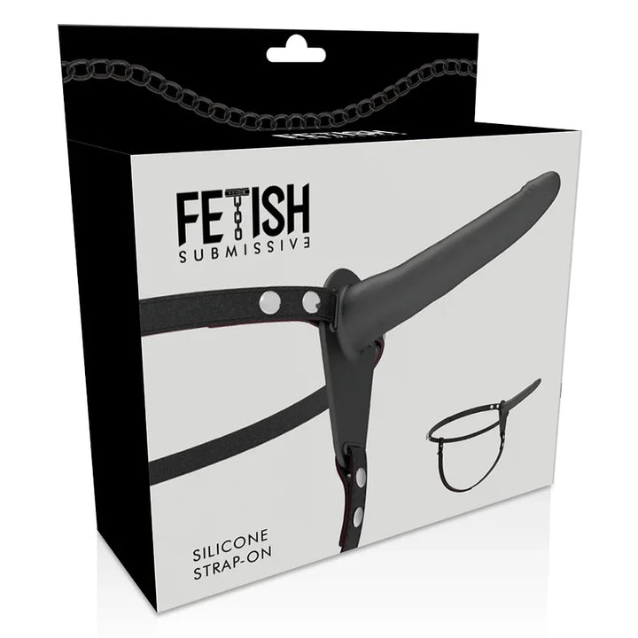 FETISH SUBMISSIVE HARNESS - SILICONA NEGRO 15 CM - Nuvica