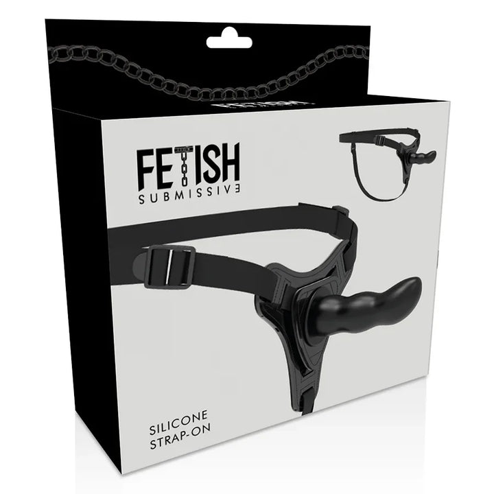 FETISH SUBMISSIVE HARNESS - SILICONA NEGRO G-SPOT 16 CM - Nuvica