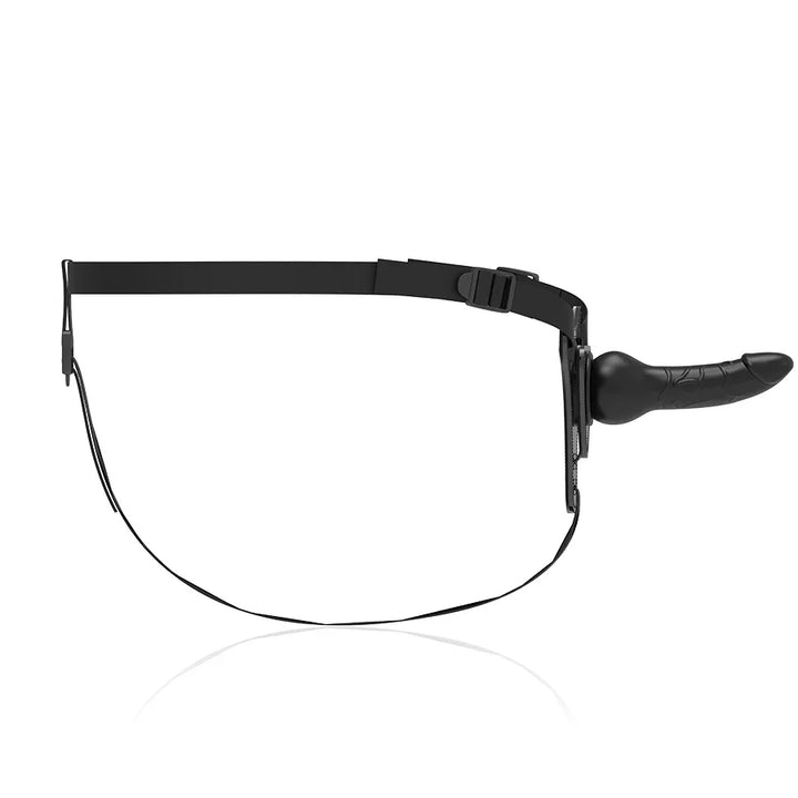 FETISH SUBMISSIVE HARNESS - SILICONA NEGRO REALISTIC 16 CM - Nuvica