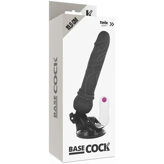 BASECOCK - VIBRADOR REALÍSTICO CONTROL REMOTO NATURAL 19.5 CM -O- 4 CM - Nuvica