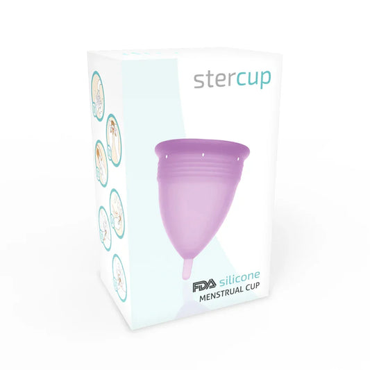 STERCUP - COPA MENSTRUAL FDA SILICONA LILA - TALLA L - Nuvica