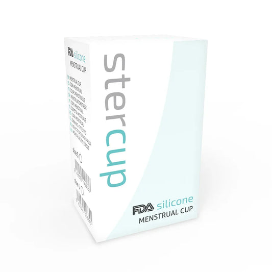 STERCUP - COPA MENSTRUAL FDA SILICONA AQUAMARINA - TALLA S - Nuvica
