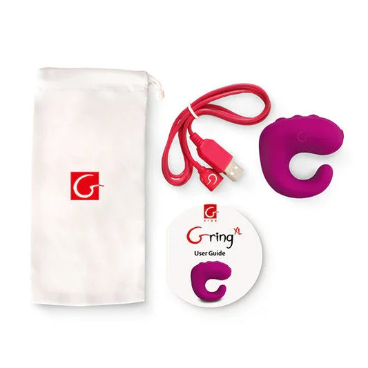G-VIBE - FUN TOYS GRING ANILLO VIBRADOR XL SWEET RASPBERRY - Nuvica