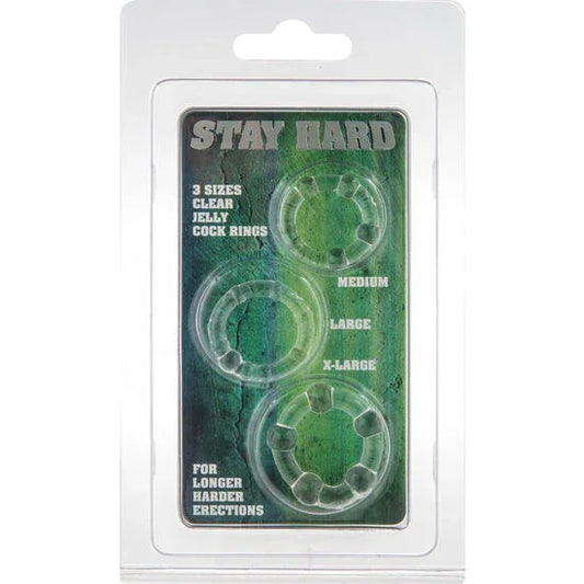 SEVEN CREATIONS - JUEGO TRES ANILLOS PENE TRANSPARENTE - Nuvica