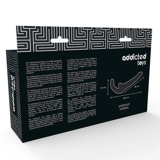 ADDICTED TOYS - DILDO CON ARNÉS SIN SUJECIÓN NEGRO - Nuvica