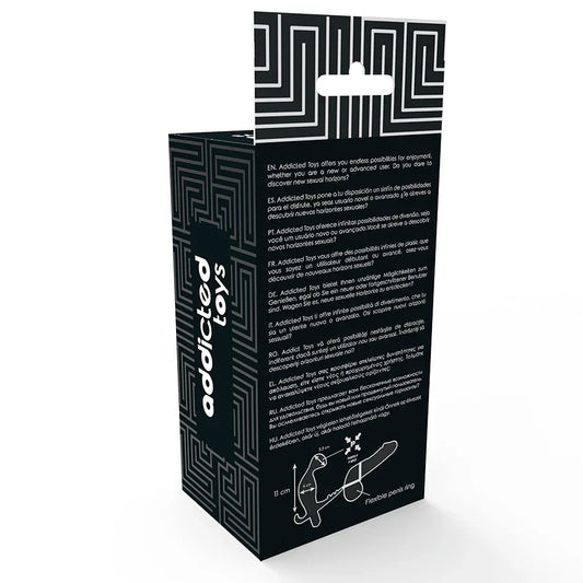 ADDICTED TOYS - PLUG ANAL CON ANILLA DOBLE PENE Y TESTÍCULOS NEGRO - Nuvica