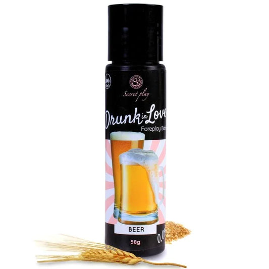 SECRETPLAY - LUBRICANTE DRUN IN LOVE CERVEZA 60 ML - Nuvica