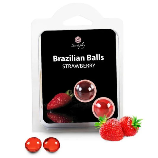 SECRETPLAY - BRAZILIAN BALLS FRESAS SET 2 BOLAS - Nuvica