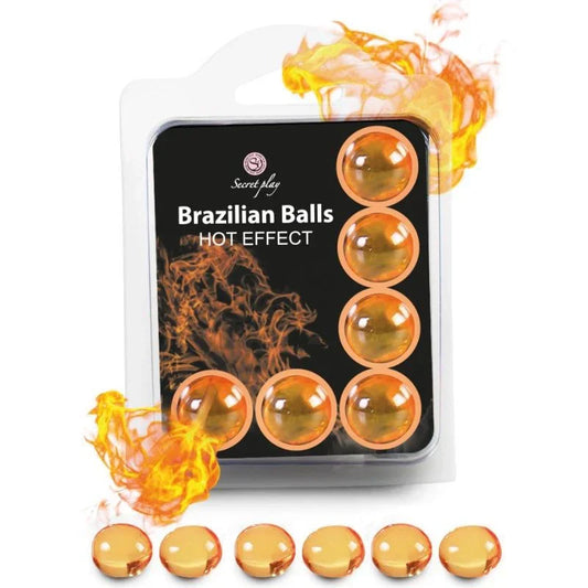 SECRETPLAY - SET 6 BRAZILIAN BALLS EFECTO CALOR - Nuvica