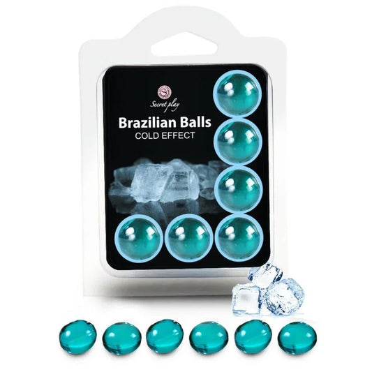 SECRETPLAY - SET 6 BRAZILIAN BALLS EFECTO FRIO - Nuvica