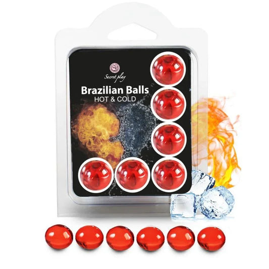 SECRETPLAY - SET 6 BRAZILIAN BALLS EFECTO FRIO Y CALOR - Nuvica