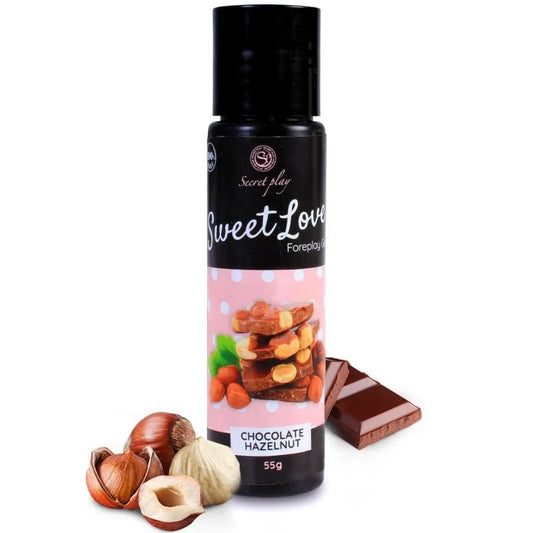 SECRETPLAY - GEL SWEET LOVE CHOCOLATE CON AVELLANAS 60 ML - Nuvica