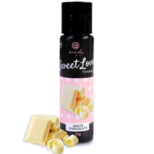 SECRETPLAY - GEL SWEET LOVE CHOCOLATE BLANCO 60 ML - Nuvica