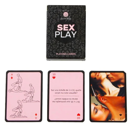 SECRETPLAY - JUEGO DE CARTAS SEX PLAY (FR/PT) - Nuvica