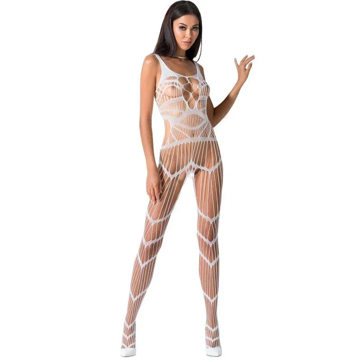 PASSION - WOMAN BS058 BODYSTOCKING ROJO TALLA ÚNICA - Nuvica