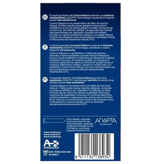 CONTROL - ADAPTA NATURE PRESERVATIVOS 24 UNIDADES - Nuvica