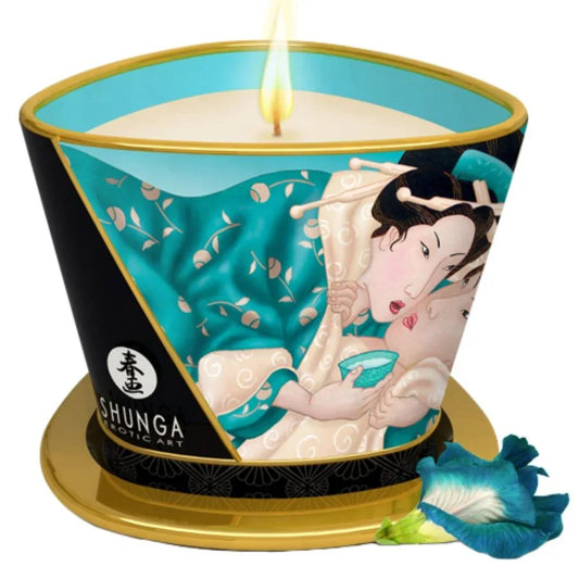 SHUNGA - VELA DE MASAJE ISLAND BLOSSOMS 170 ML - Nuvica