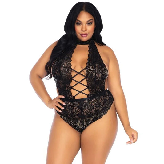 LEG AVENUE - TEDDY ABERTURA FRONTAL TALLA GRANDE - Nuvica
