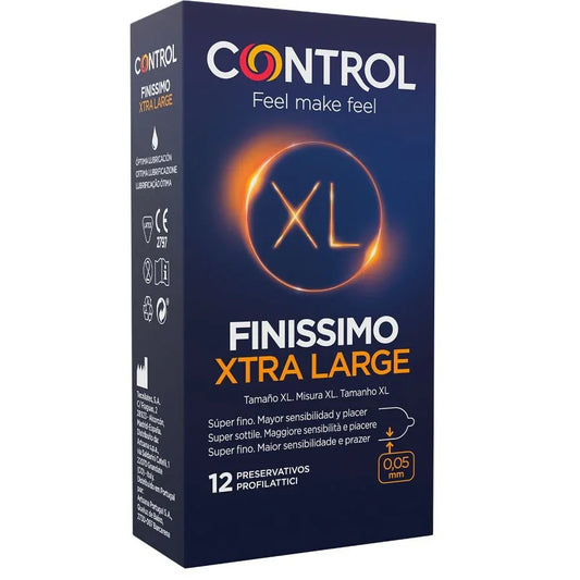 CONTROL - FINISSIMO XL PRESERVATIVOS 12 UNIDADES - Nuvica