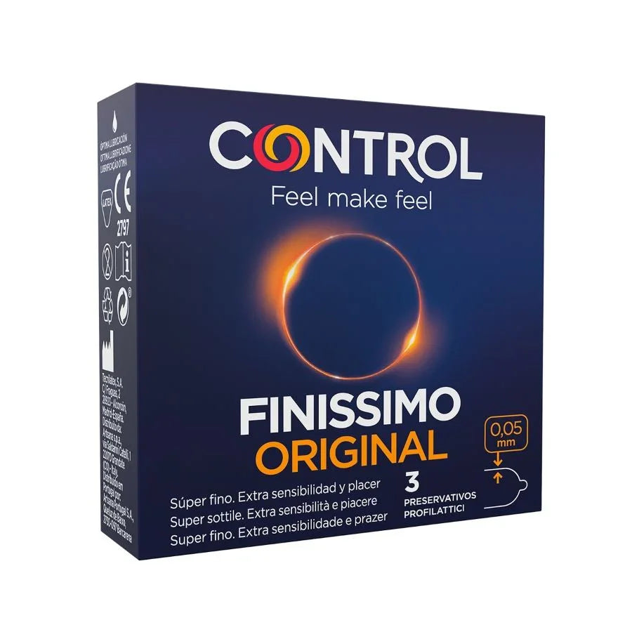 CONTROL - FINISSIMO PRESERVATIVOS 3 UNIDADES - Nuvica