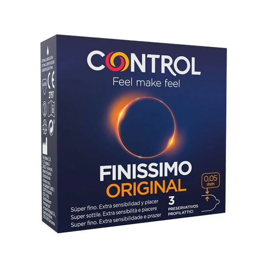 CONTROL - FINISSIMO PRESERVATIVOS 3 UNIDADES - Nuvica