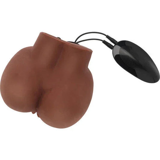 ACT - BIG ASS MASTURBADOR REALISTA CON VIBRADOR MARRÓN - Nuvica