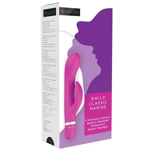 B SWISH - BWILD CLASSIC MARINE RABBIT VIBRATOR CERISE - Nuvica